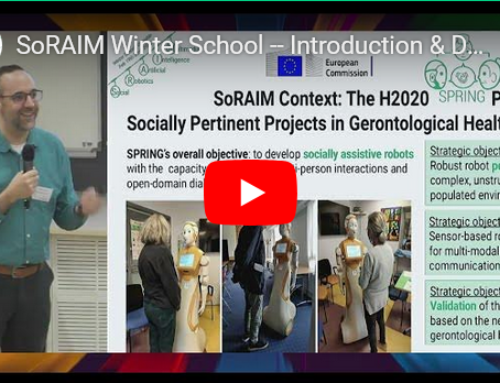 Social Robotics courses from our SoRAIM Winter School now available in video!